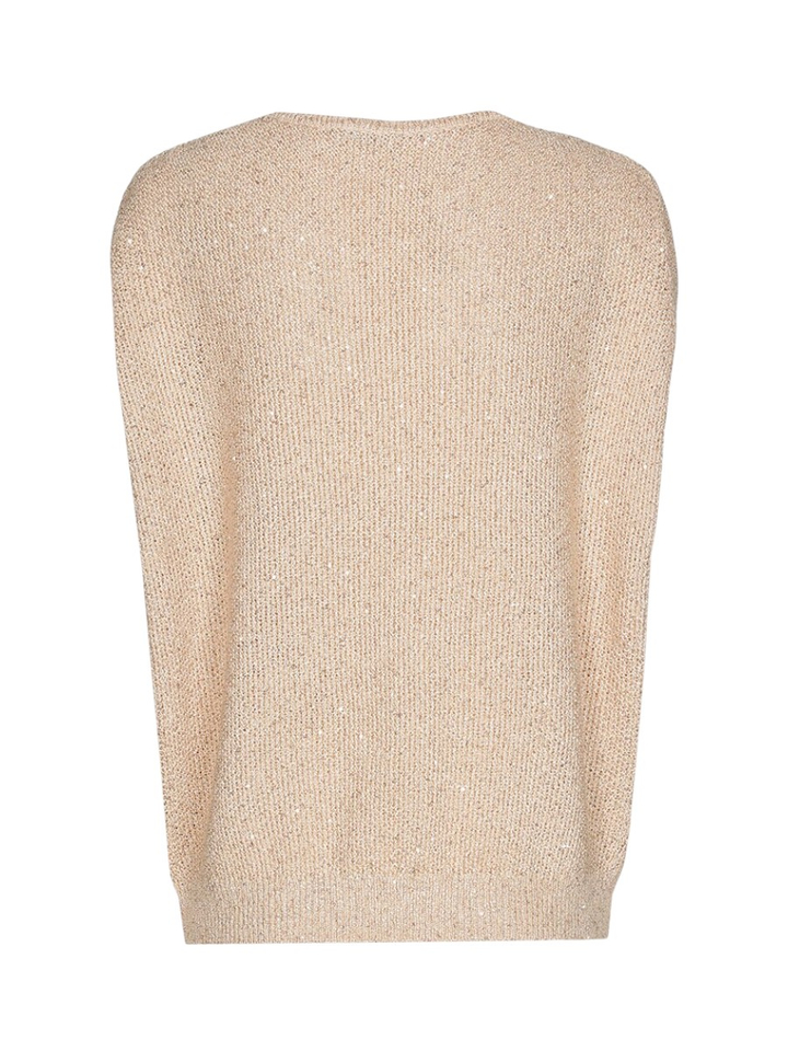 Goudkleurige gehaakte pull Amara Xandres