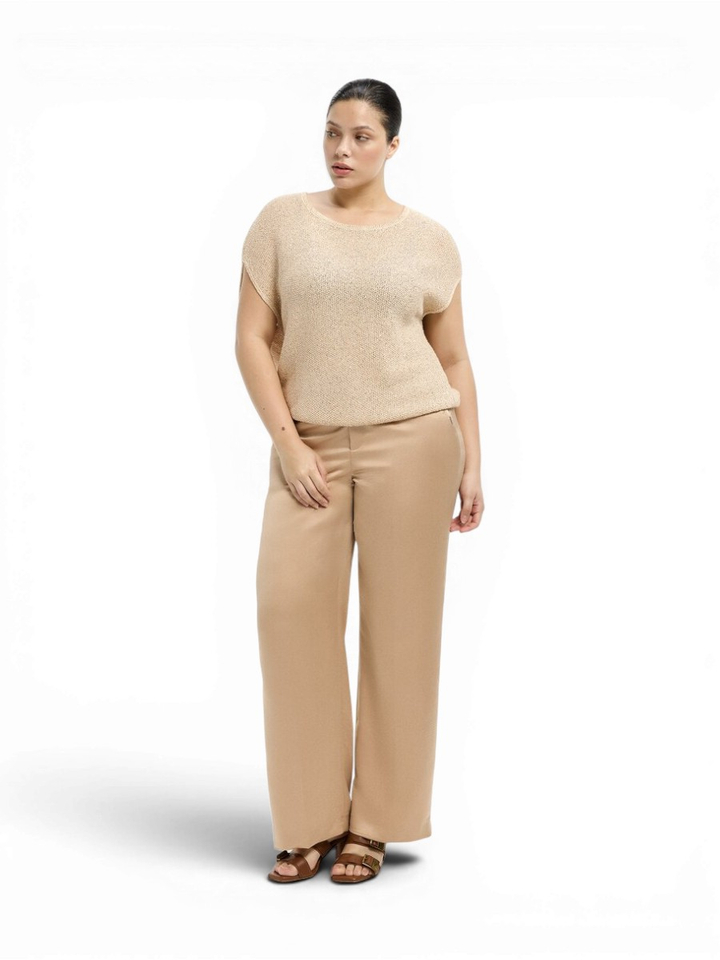 Goudkleurige gehaakte pull Amara Xandres