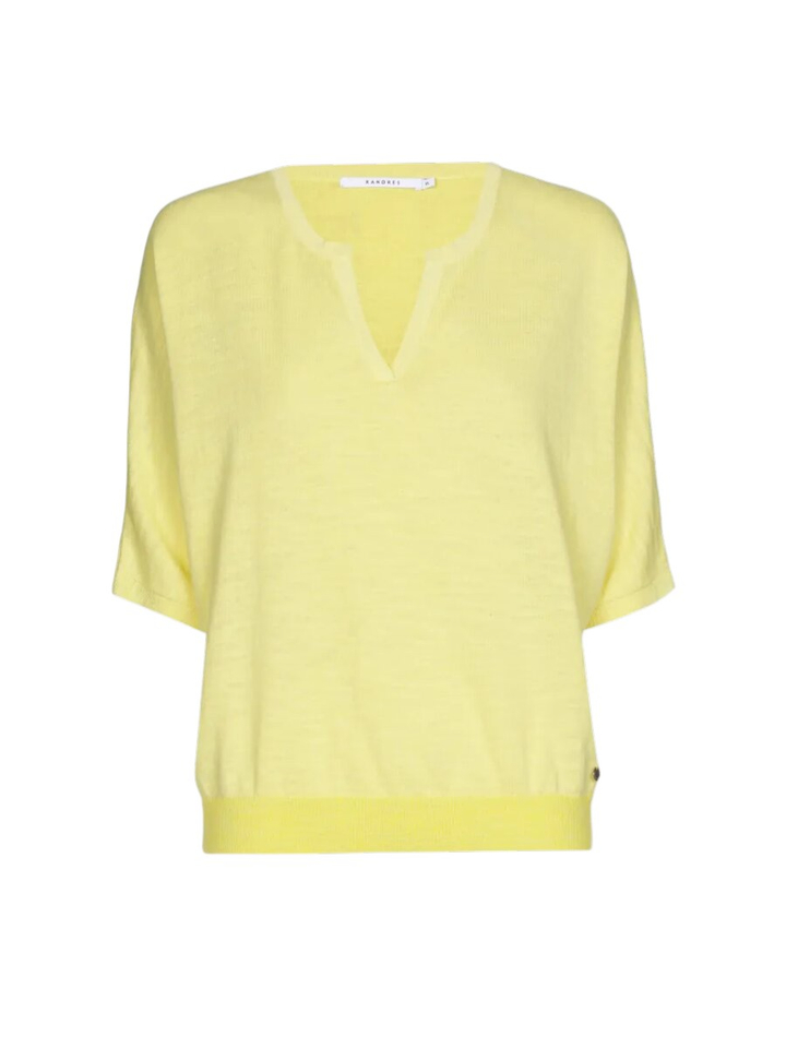 Gele fijne pul van katoen en linnen Romolla Xandres