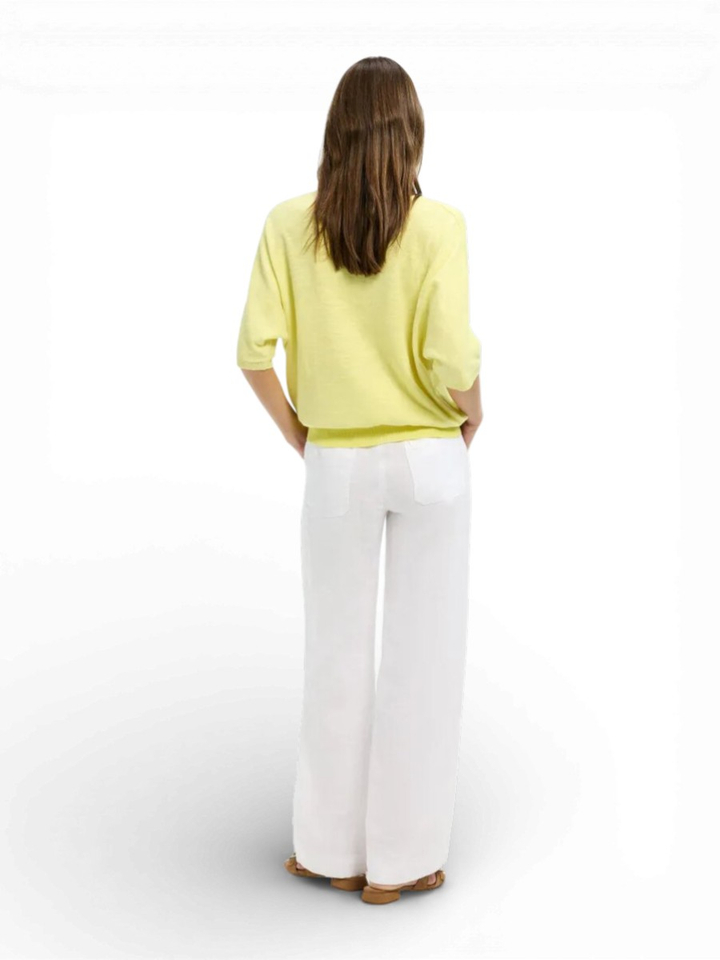 Gele fijne pul van katoen en linnen Romolla Xandres