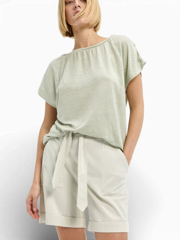 Groene t-shirts met ronde hals Hillal Xandres