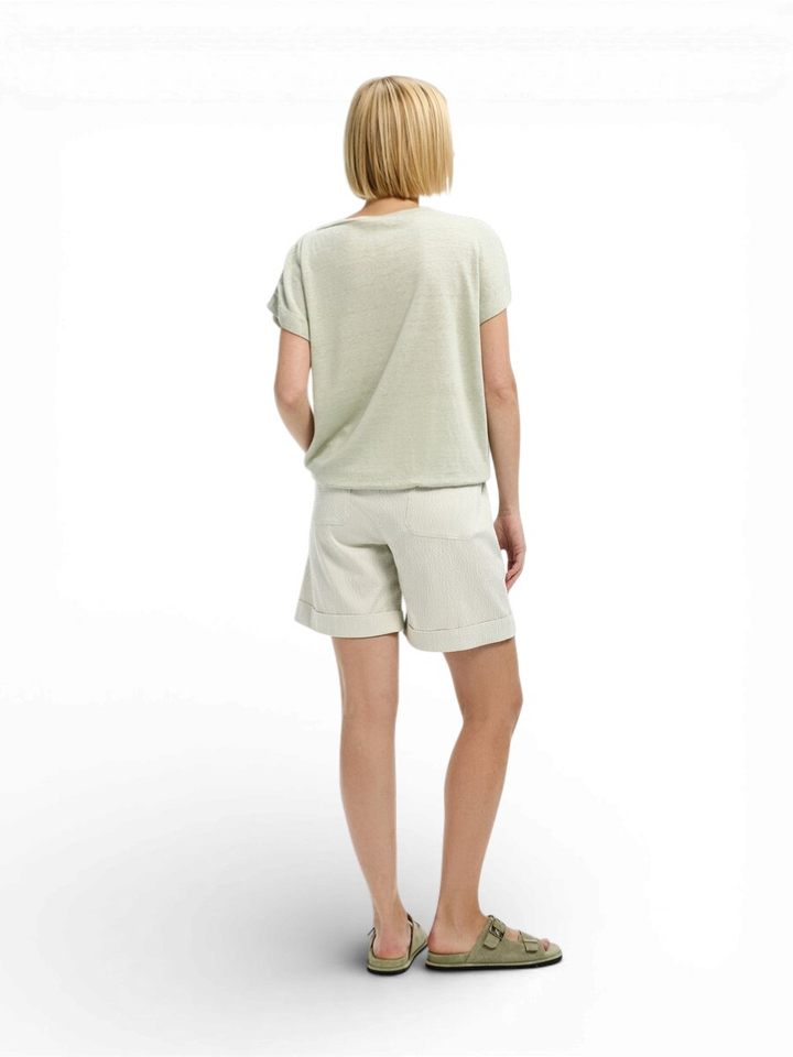 Groene t-shirts met ronde hals Hillal Xandres