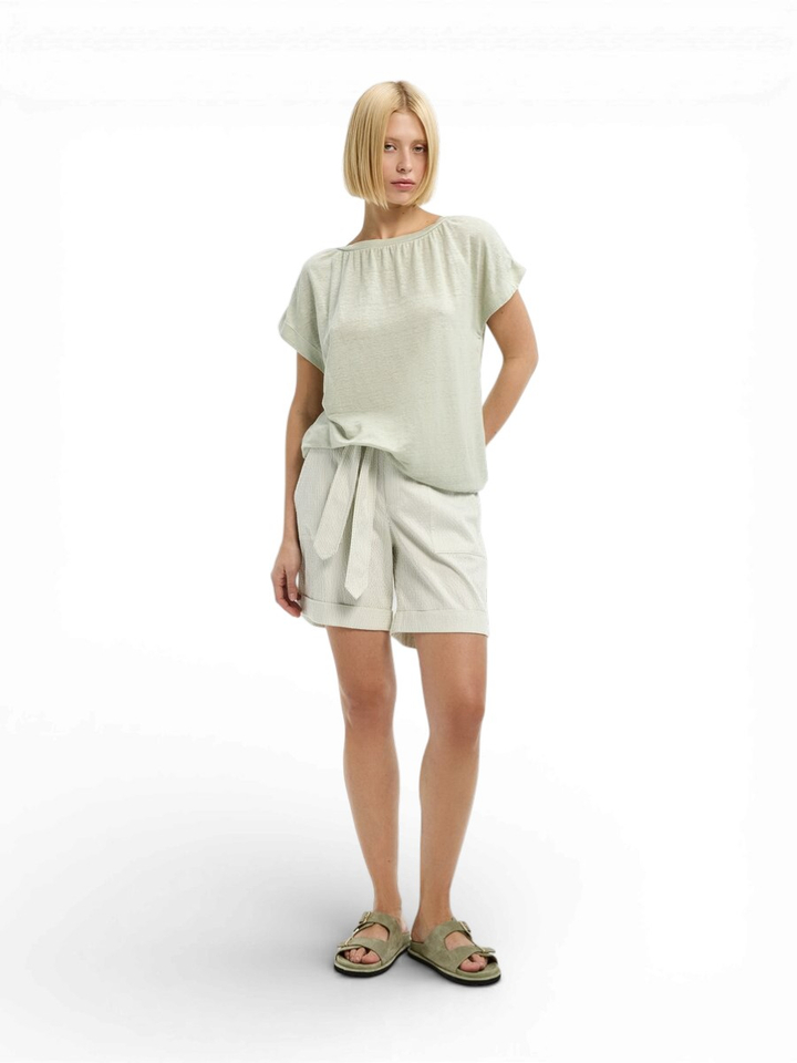 Groene t-shirts met ronde hals Hillal Xandres