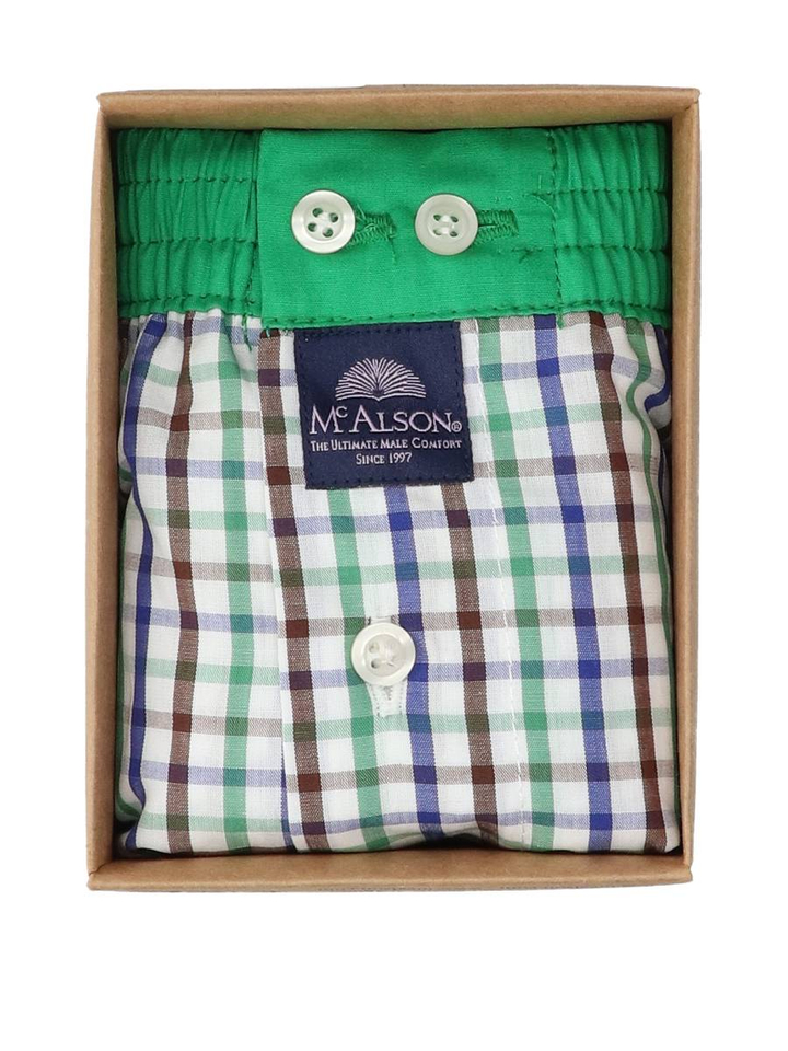 Groen geruite boxershort Mc Alson