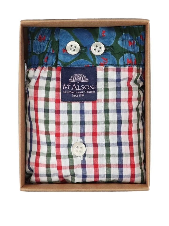 Multicolor boxershort in ruit motief Mc Alson