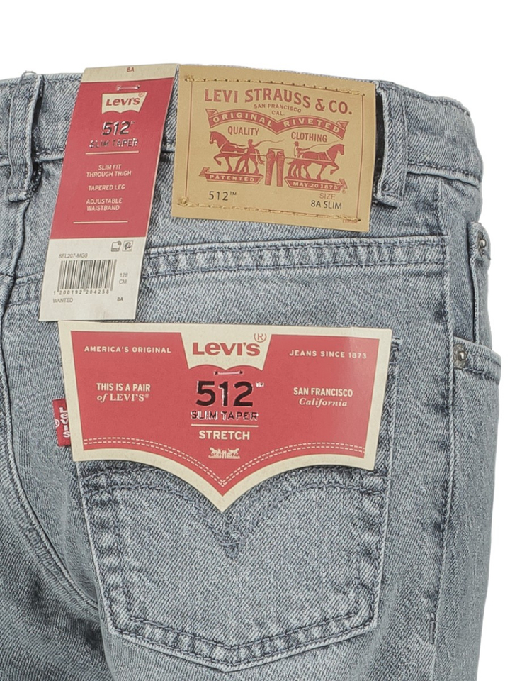 Lichtgrijze slimtapered fit jeans Levi's