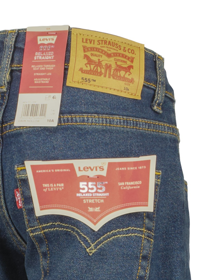 Blauwe relaxed straight fit jeans Levi's