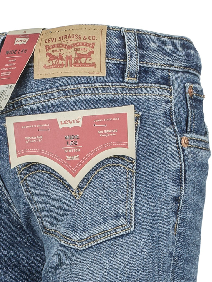 Blauwe wide leg jeans Levi's