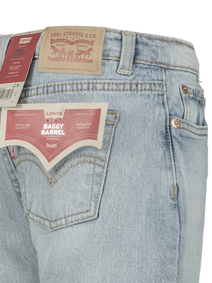 Blauwe baggy barrel fit jeans Levi's