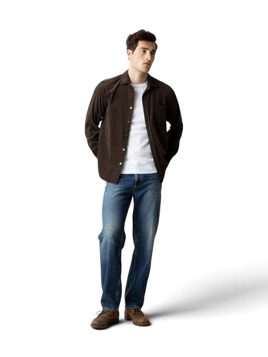 Blauwe vintage tapared jeans Mos Mosh