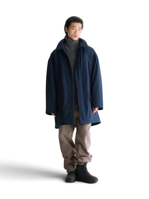 Donkerblauwe parka jas Husky Bellerose