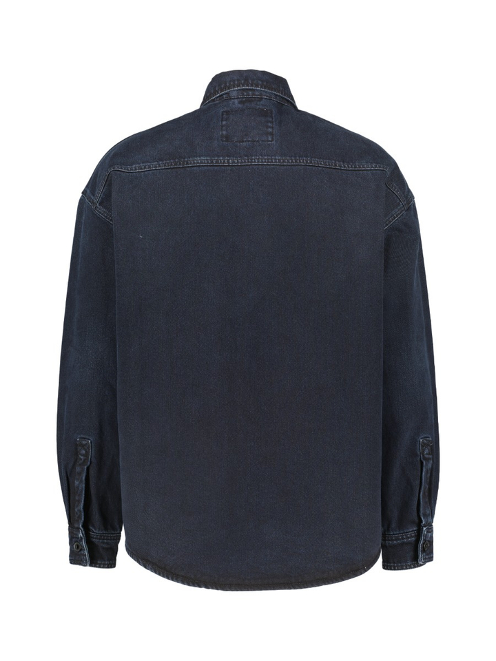 Donkerblauwe jeans vest Poax Bellerose
