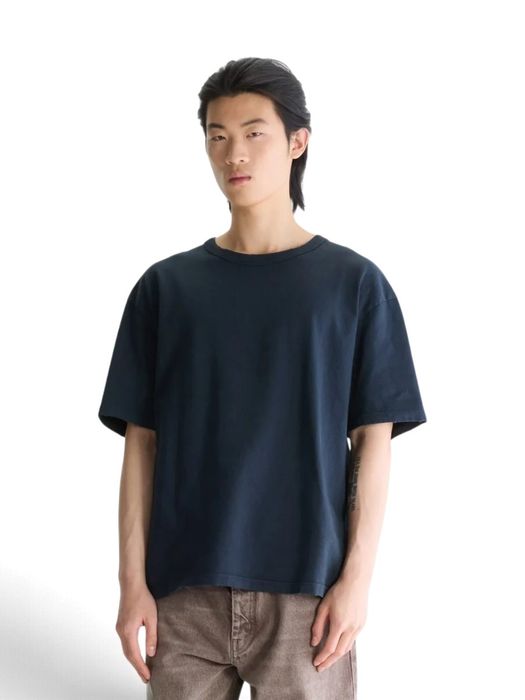 Donkerblauwe katoenen t-shirt Vouch Bellerose