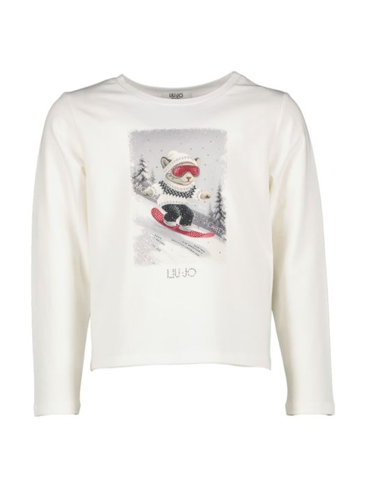 Witte-t-shirt met patroon Liu Jo