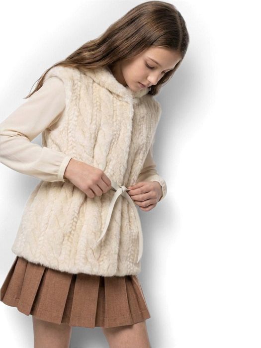 Beige bodywarmer met capuchon Liu Jo