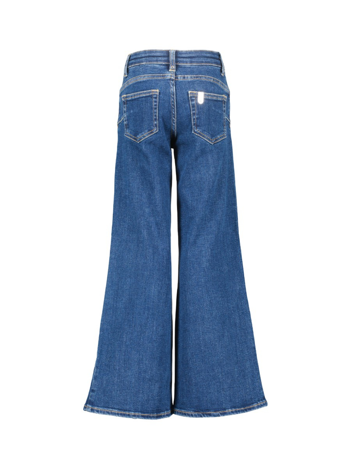 Donkerblauwe jeans met gouden diamantjes Liu Jo