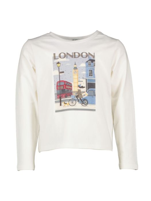 Witte T-shirt met print Liu Jo