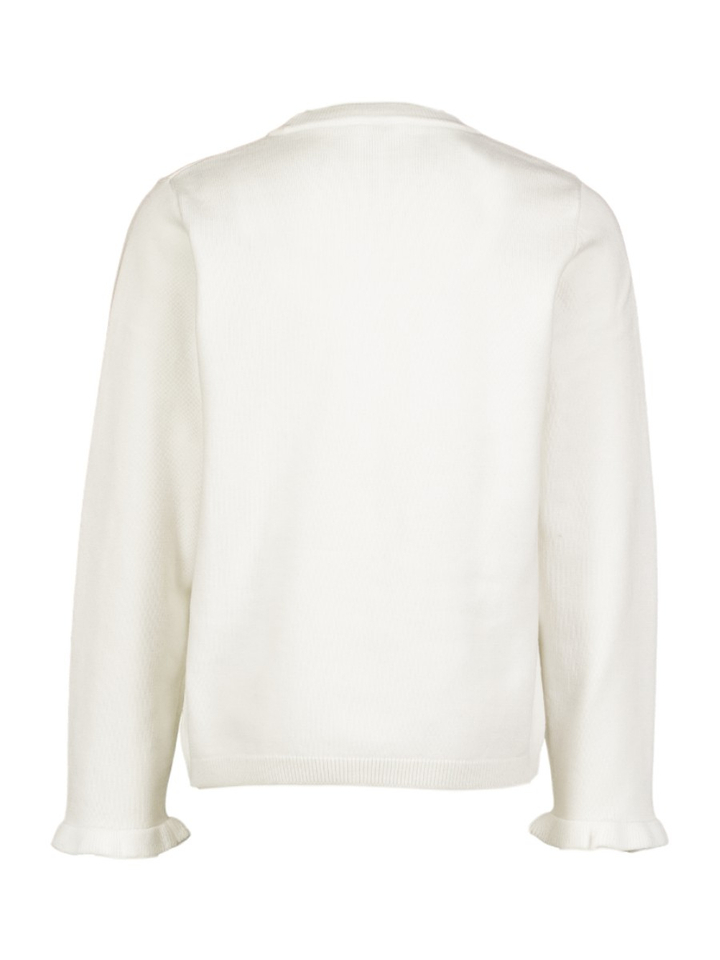 Ecru sweater met illustraatie van een vos Liu Jo