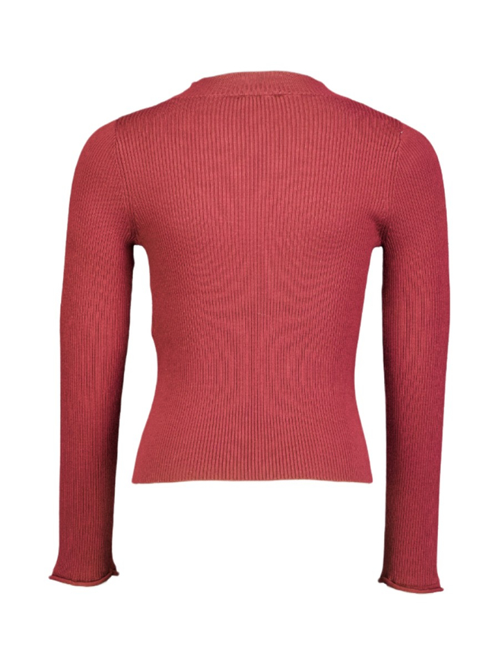 Bordeaux trui in ribbel Liuo Jo