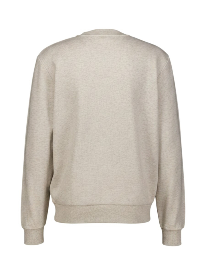 Ecru chiné sweater met Logo A.P.C