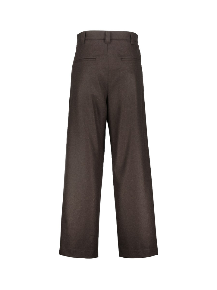 Bruine lange broek met plooien A.P.C.