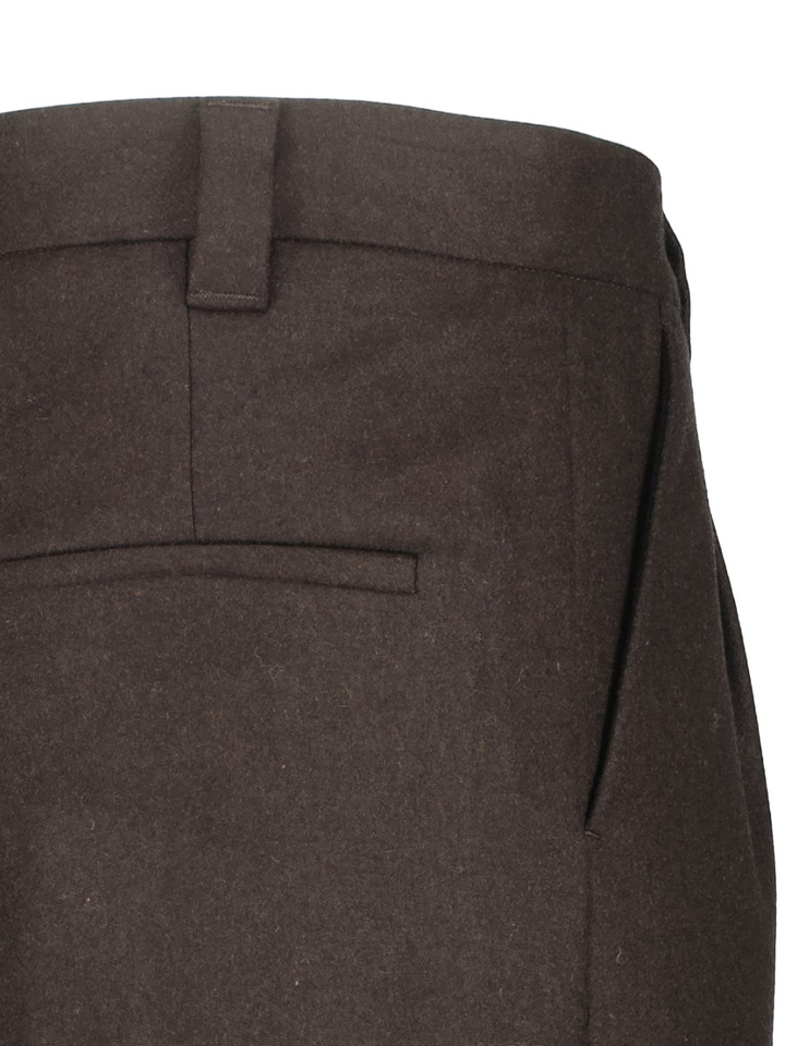 Bruine lange broek met plooien A.P.C.