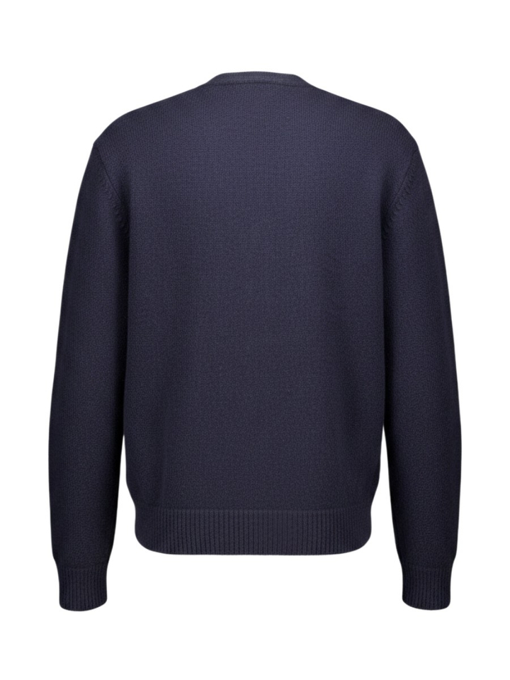 Donkerblauwe gebreide wollen cardigan A.P.C