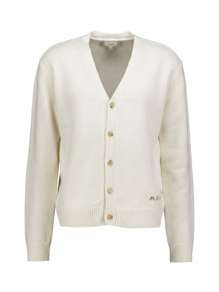 Ecru wollen cardigan A.P.C