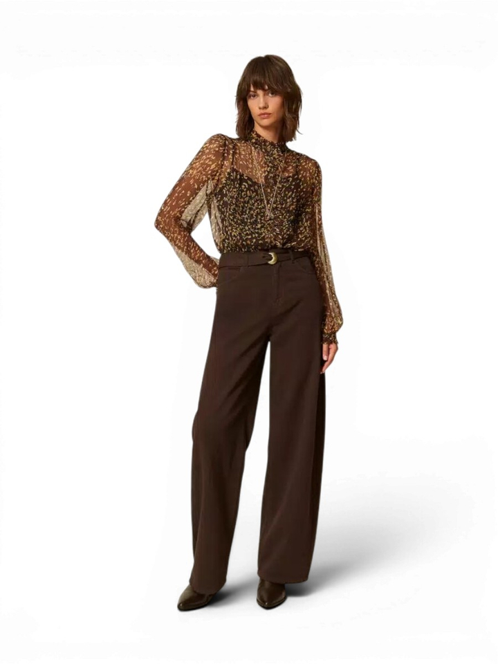 Bruine loose fit jeans Twinset 