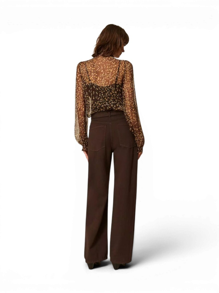 Bruine loose fit jeans Twinset 