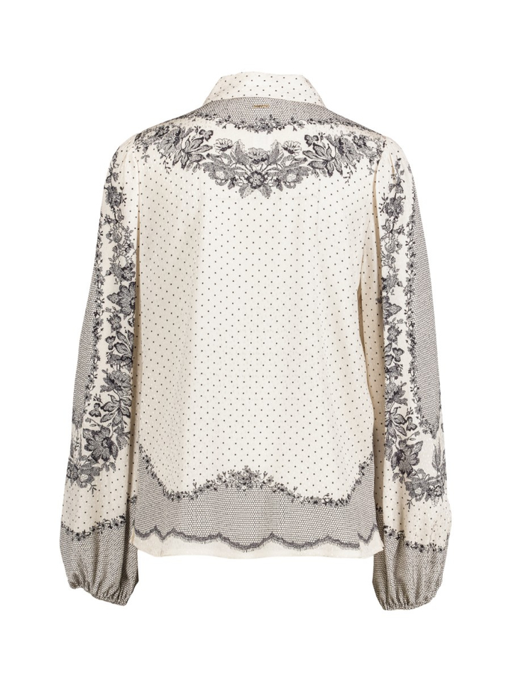 Bloes met grijze bloemenprint Twinset