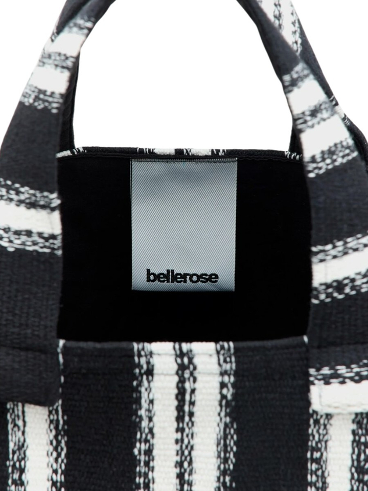 Zwarte shopper in geweven katoen Ibox  Bellerose 