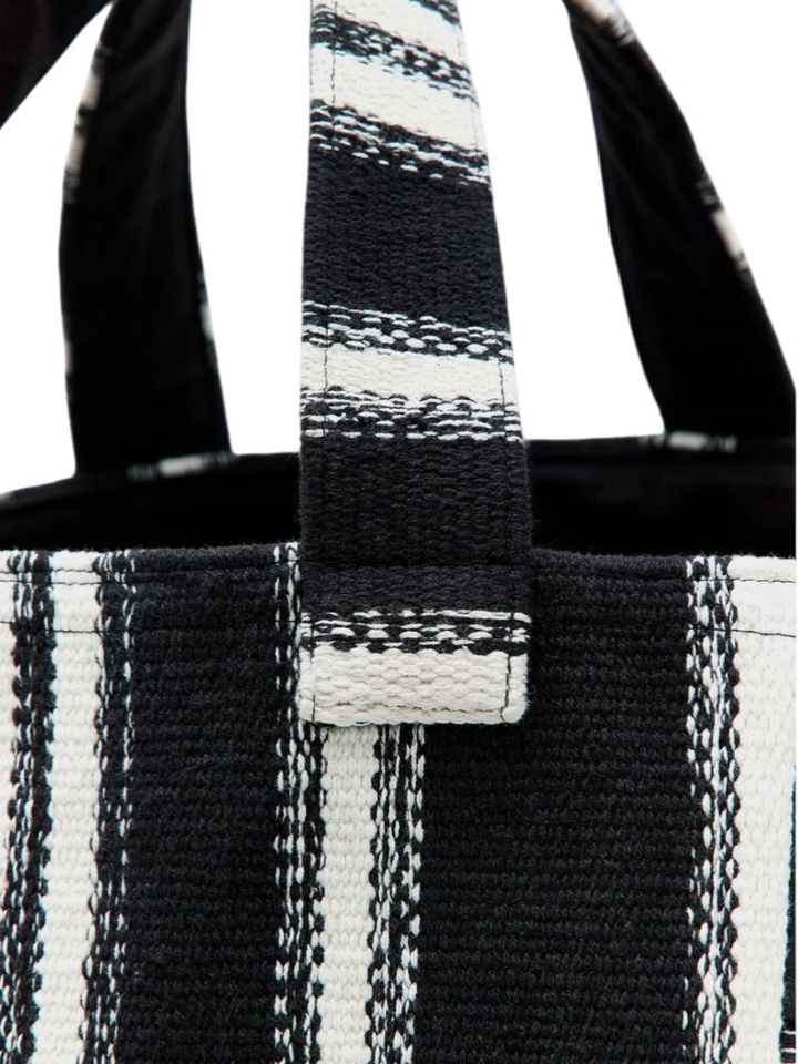 Zwarte shopper in geweven katoen Ibox  Bellerose 