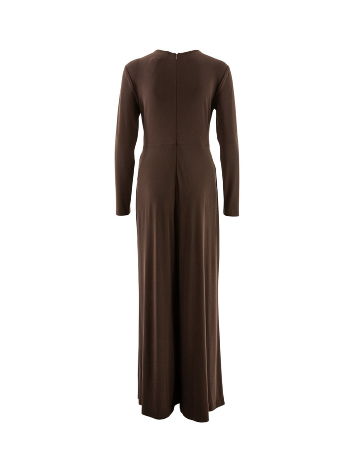 Donkerbruine geklede jumpsuit Joseph Ribkoff