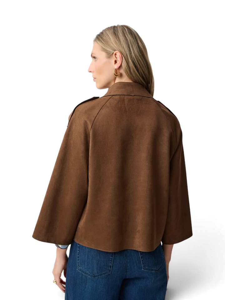 Bruine jas in suede Joseph Ribkoff