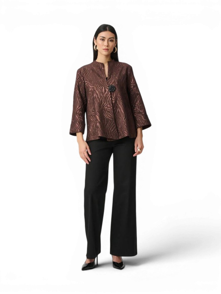 Bruine blazer met motief Joseph Ribkoff