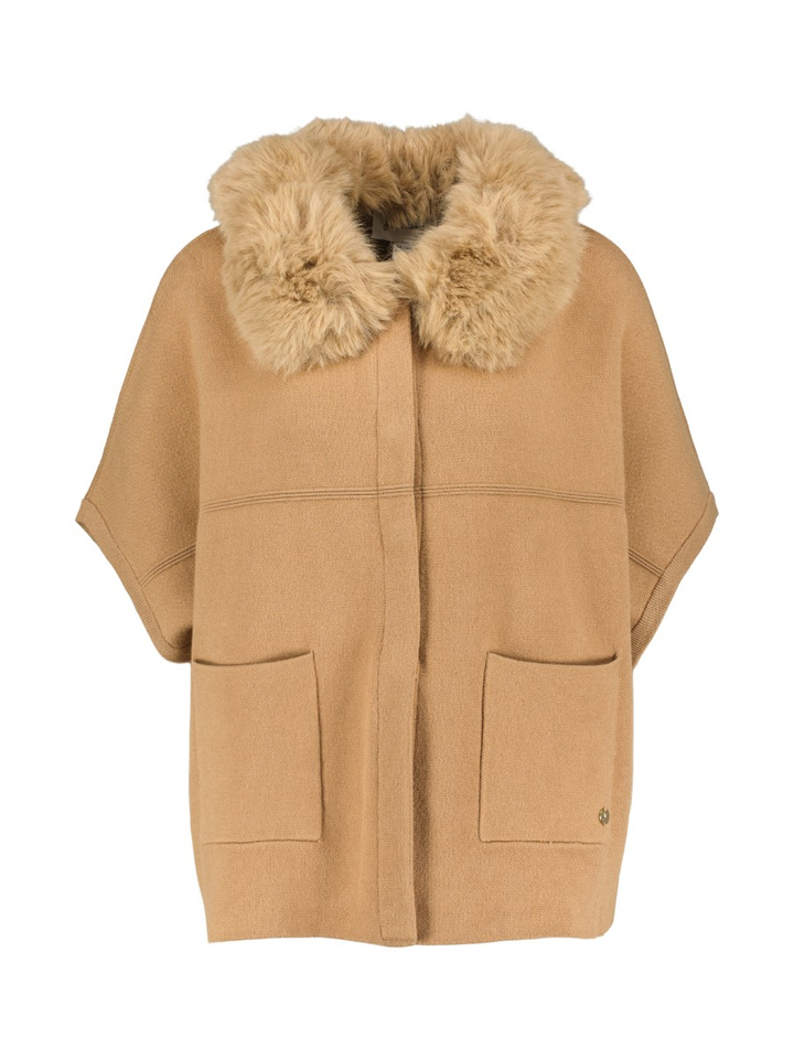 Caamel korte cape Joseph Ribkoff