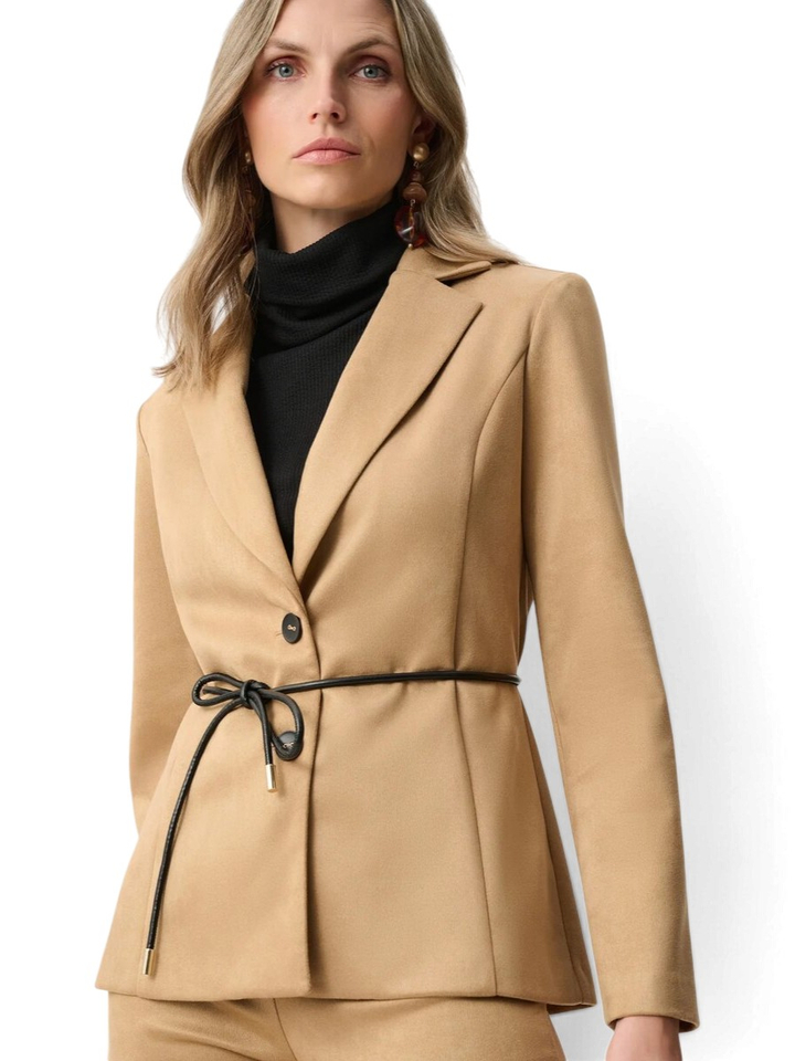 Beige blazer in velours Joseph Ribkoff