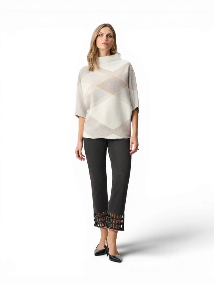 Beige pull met motief Joseph Ribkoff 
