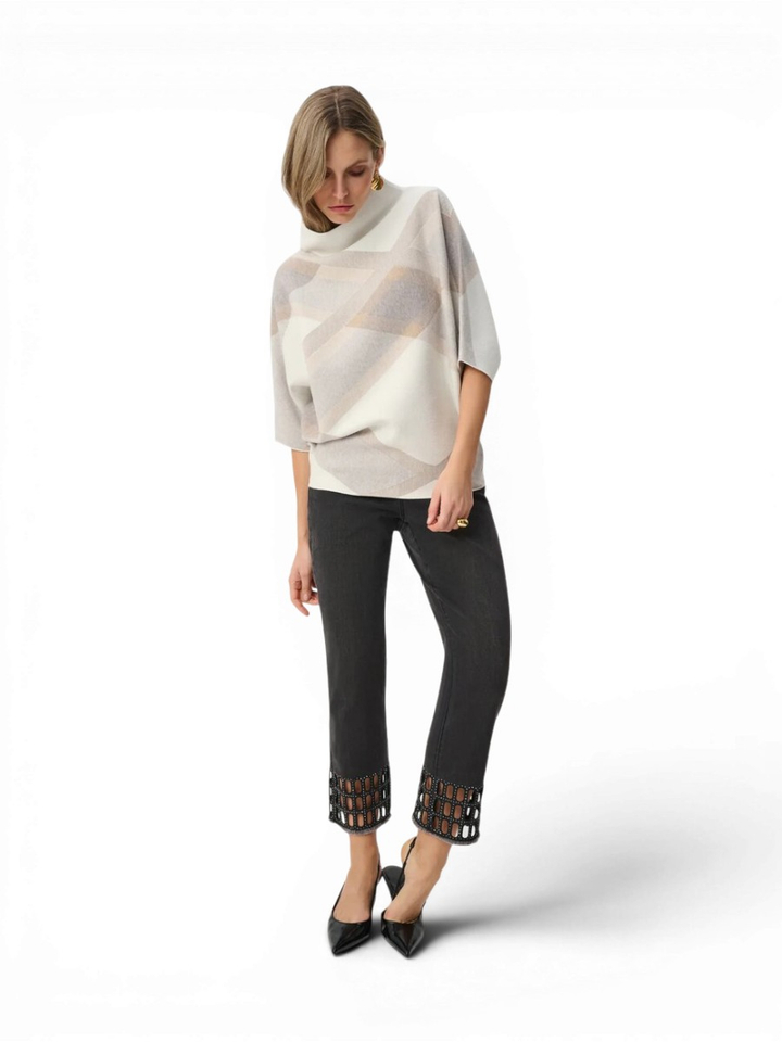 Beige pull met motief Joseph Ribkoff 