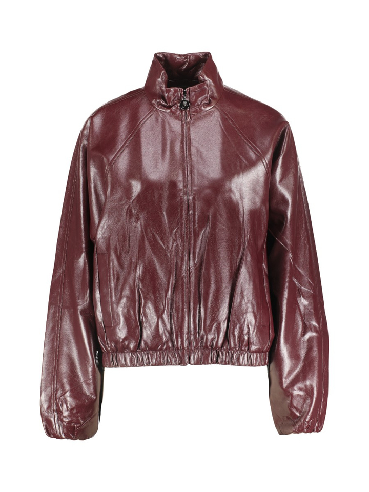 Bordeaux jas in lakleder Joseph Ribkoff