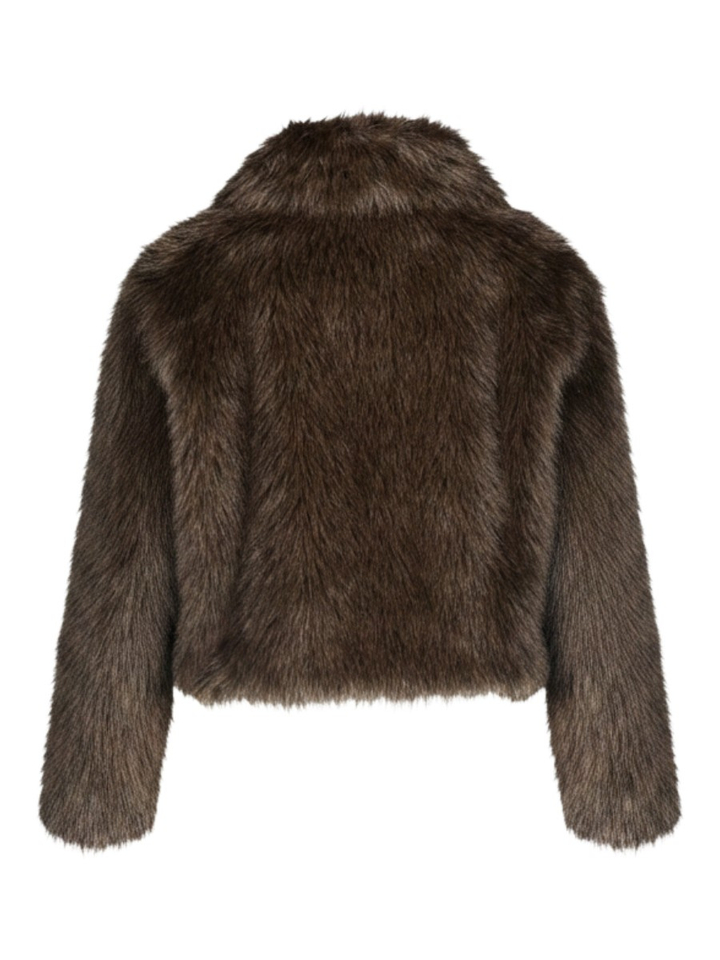 Bruine jas in faux fur Queenie Stand 