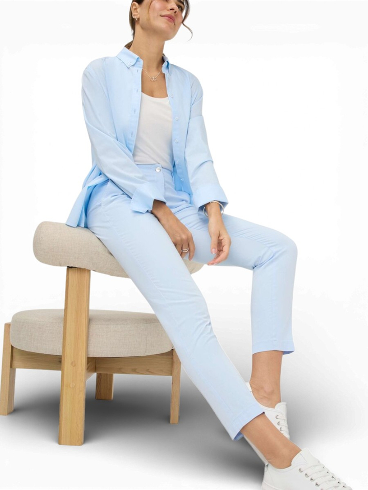 Blauwe broek regular fit Maron Brax 