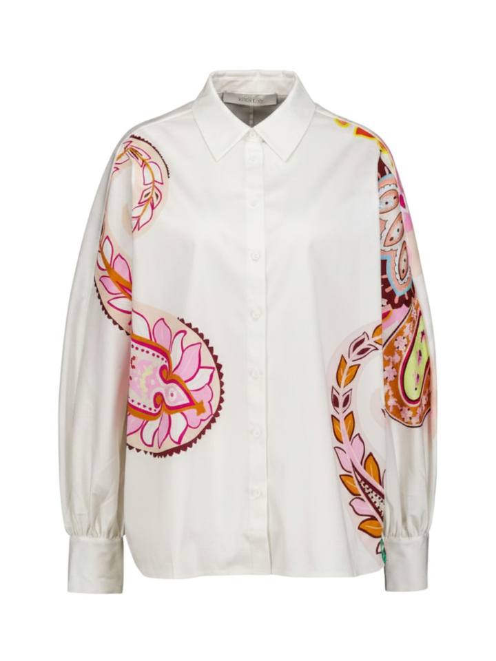 Witte blouse met print Herzens