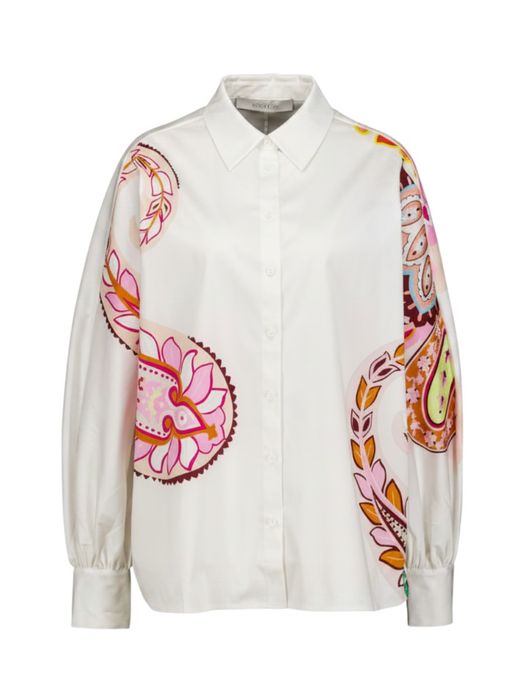 Witte blouse met print Herzens