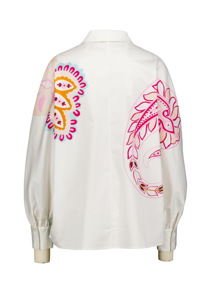 Witte blouse met print Herzens