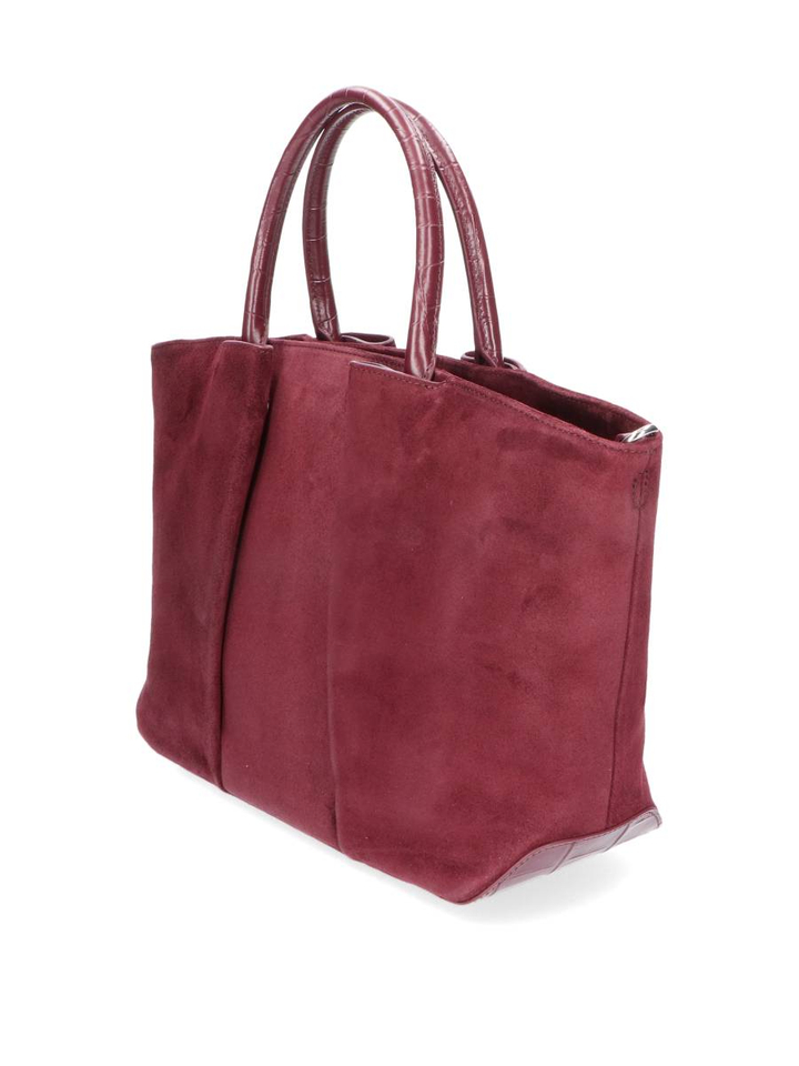 Bordeaux suède handtas Mini Horizon Kaai