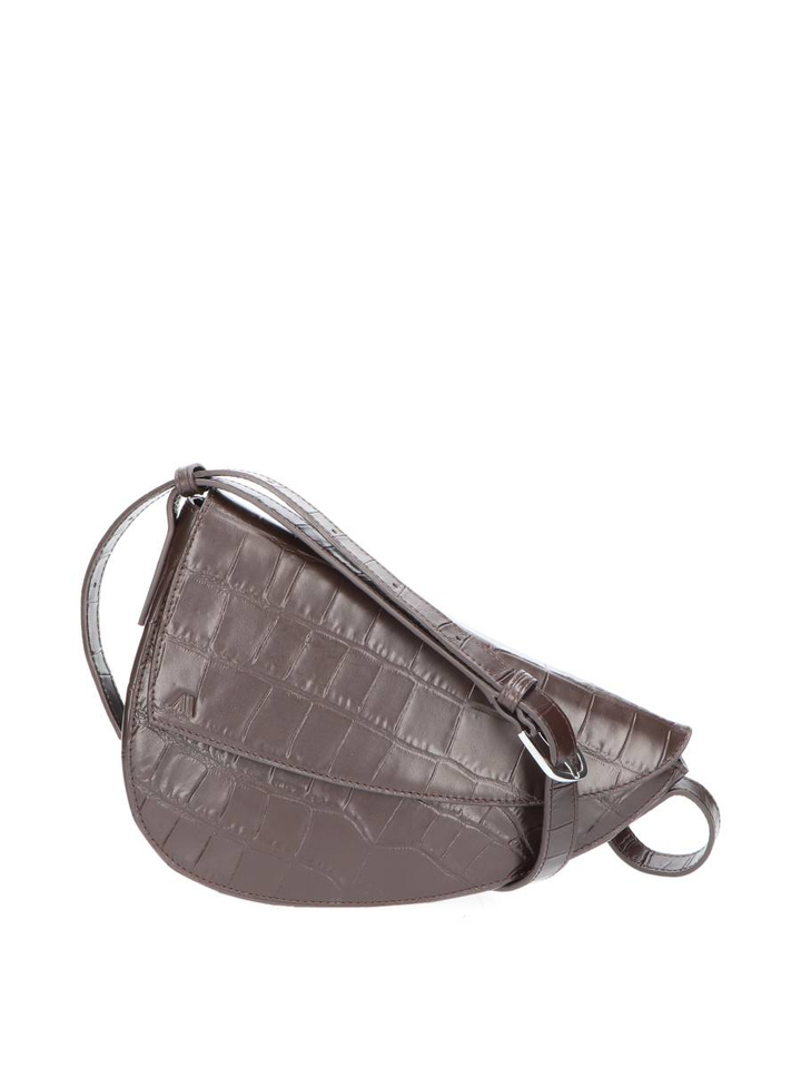 Bruine zachte croco Cross Body Rebel Kaai