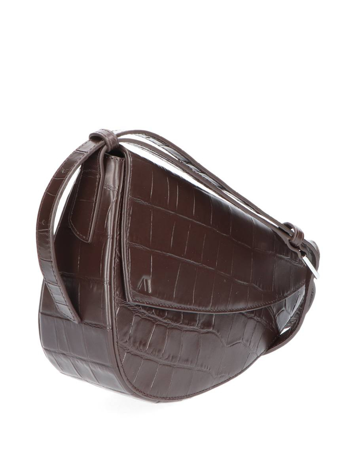Bruine zachte croco Cross Body Rebel Kaai