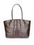 Bruine zachte croco shopper Horizon Kaai